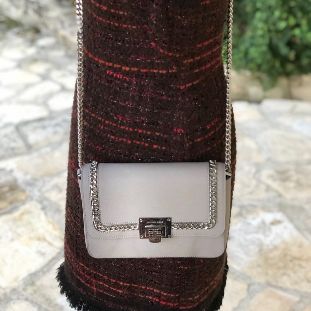 NWT Michael Kors Tina md flap chain crossbody bag - Picture 8 of 8